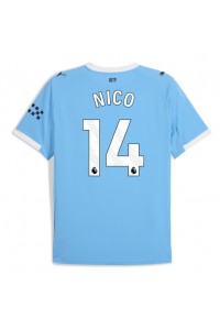 Manchester City Nico Gonzalez #14 Jalkapallovaatteet Kotipaita 2025-26 Lyhythihainen